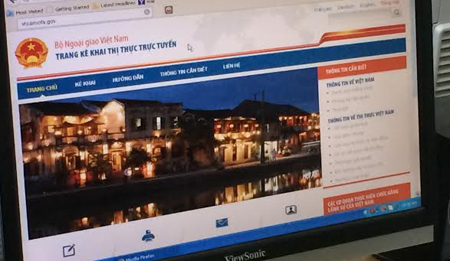 Vietnam bietet zum ersten Mal eine Website über Online-Visaausgabe an